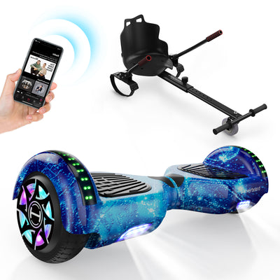 H1 Blaues 700-W-Motor LED Balance Hoverboard Bluetooth 6.5"