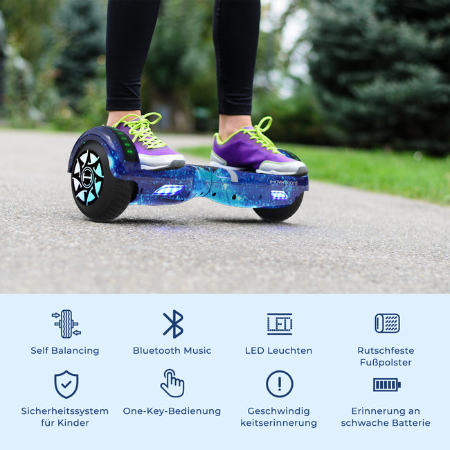 4. Bild von iHoverboard H4 Blaues Bluetooth-Hoverboard 6.5"