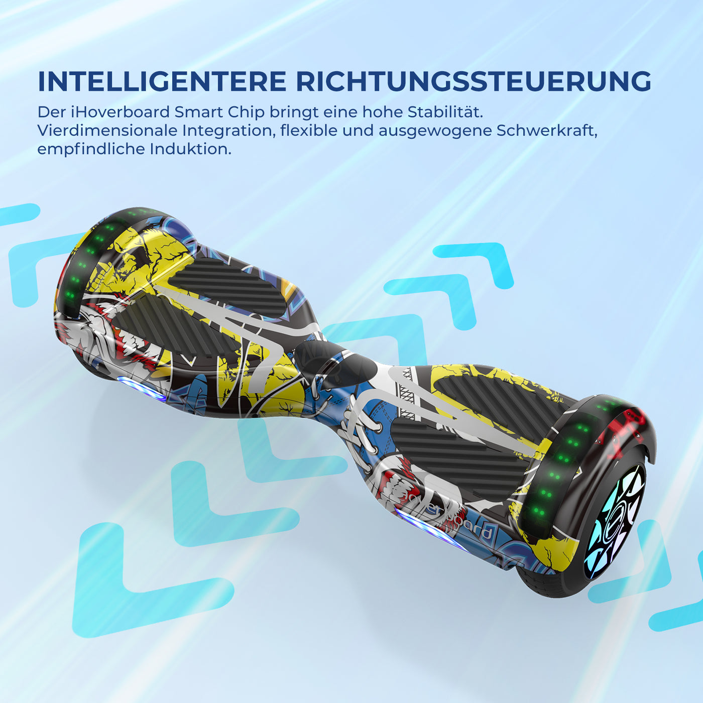iHoverboard H4 Gelbes Bluetooth-Hoverboard 6.5"