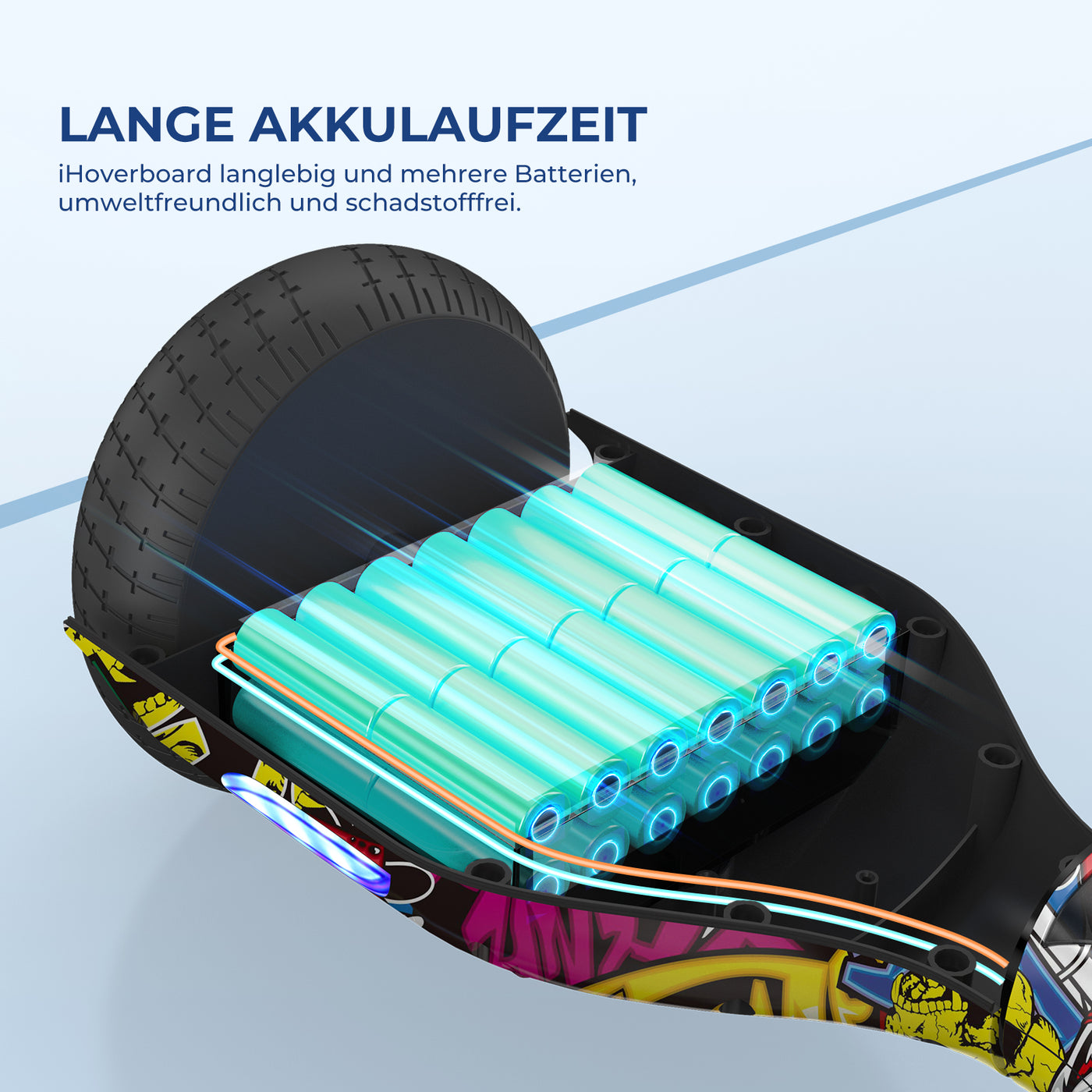 iHoverboard H4 Gelbes Bluetooth-Hoverboard 6.5"