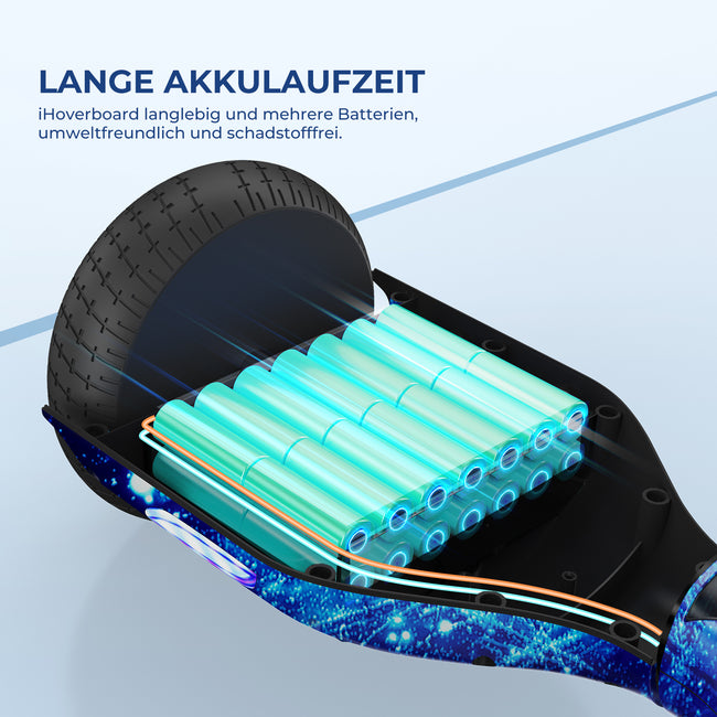 8. Bild von iHoverboard H4 Blaues Bluetooth-Hoverboard 6.5"